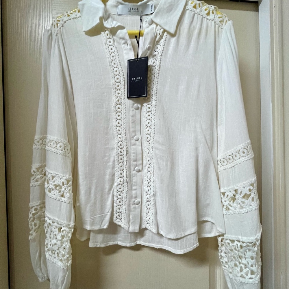 Classic White Linen Blouse